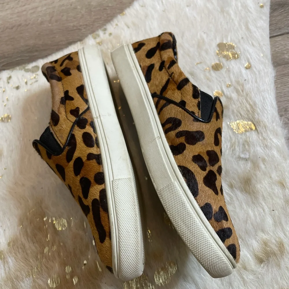Steve Madden ecentric leopard print pony hair flats - Picture 3 of 6